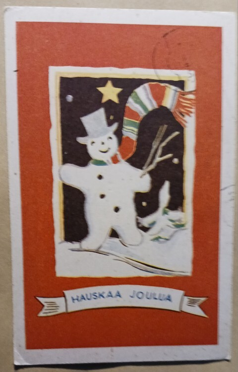 Lumiukko toivottaa Hauskaa Joulua, Kenttäpostia 1942