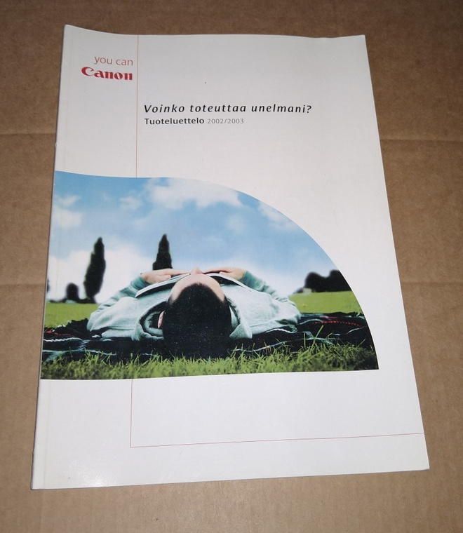 CANON TUOTELUETTELO 2002 / 2003