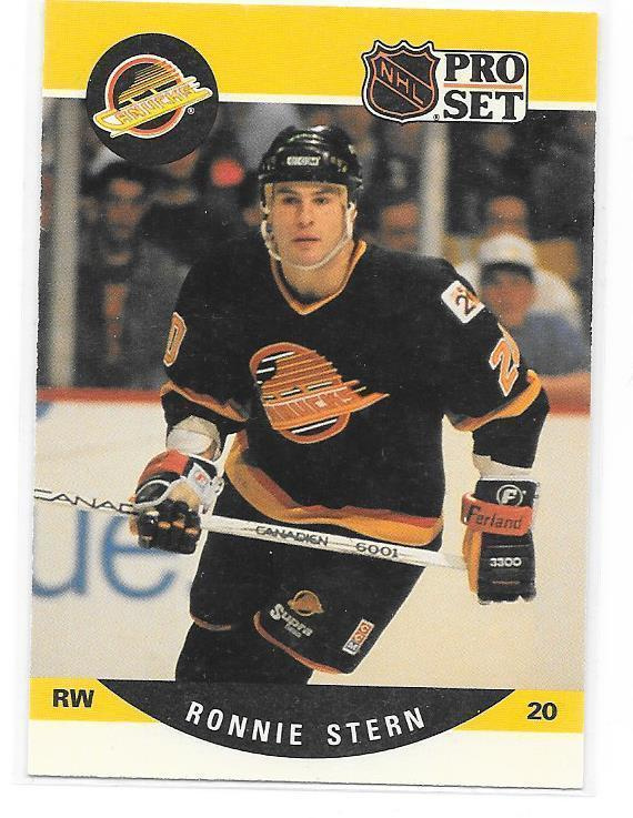1990-91 ProSet #549 Ronnie Stern Vancouver Canucks Gooni