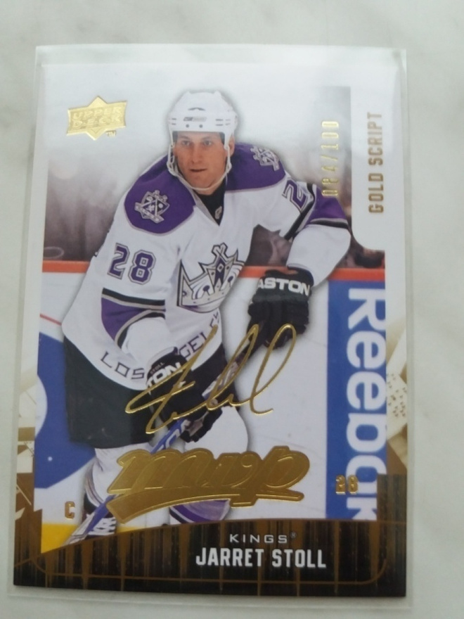 2009-10 Upper Deck MVP Gold Script #162 Jarret Stoll /100