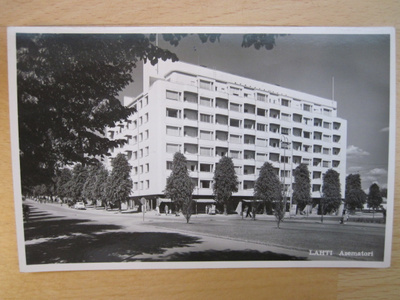 VANHA Postikortti Lahti 1950-l Alkup. Mallikappale