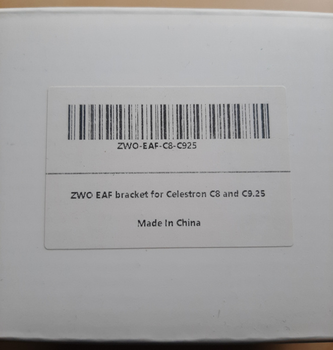 ZWO EAF Bracket for Celestron C8 and C925 SCT Telescopes 40