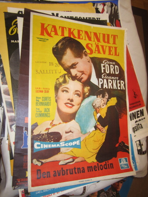 VANHA ORIG ELOKUVAJULISTE KATKENNUT SÄVEL