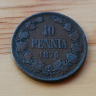 10 penniä Aleksanteri II 1876 - pikkukuva 1