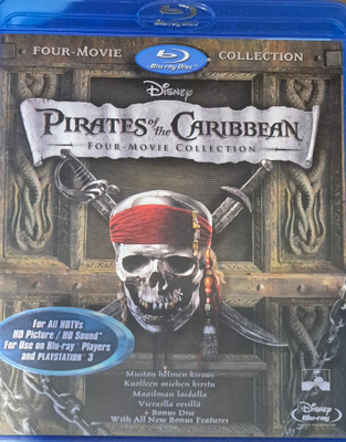 Pirates Of The Caribbean Collection 1-4 -Blu-Ray