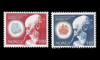 Norja 658-9 ** G H Armauer Hansen (1973)