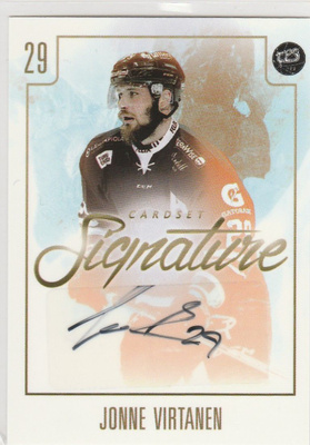 2017/18 Cardset Signature Jonne Virtanen , TPS