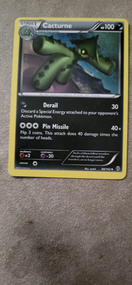 Pokemon Cacturne 88/162 Breakthrough card