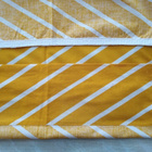 Retro - Verhot - kelt./valk. raidalliset - 125x125 cm - pikkukuva 3