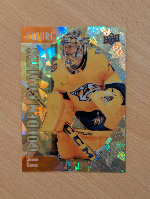 2023-24 Allure Juuse Saros Golden Goalies Orange /399