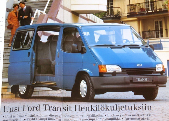 1992 Ford Transit GL bussi esite - suom - 20 siv - KUIN UUSI