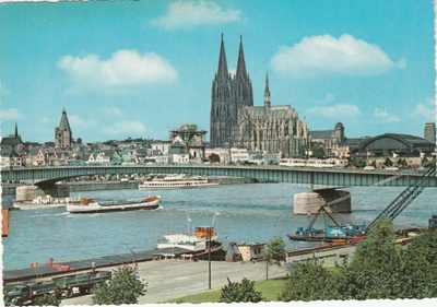 Postikortti, SAKSA, KÖLN,  vanha kortti 1960 luvulta