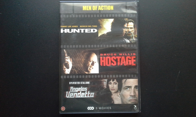 DVD: The Hunted + Hostage + Angelos Vendetta 3xDVD