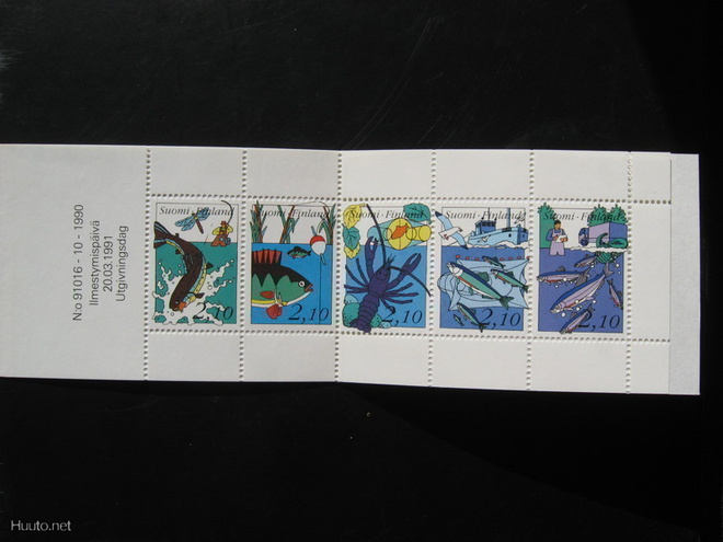 Postimerkkivihko Kalastus 1991 - LaPe V15 **