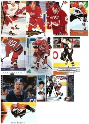 10 x KEITH PRIMEAU Red Wings, Flyers, Hurricanes