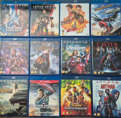 MARVEL ELOKUVIA -Blu-Ray