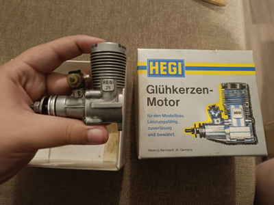 Hegi 25 rc moottori
