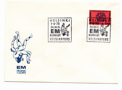 Helsinki: Painin EM-kisat  ( erikoisleima 1.6.1973)