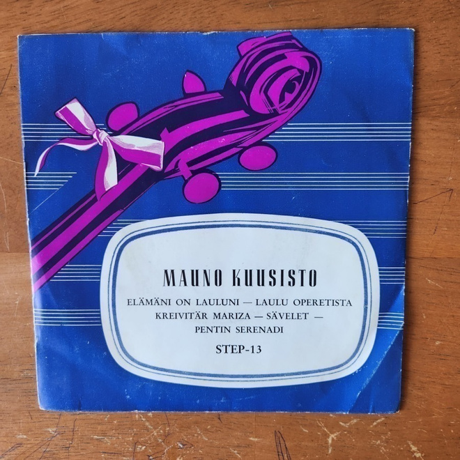Mauno Kuusisto- Elämäni On Lauluni 7' Ep (M-/EX+)