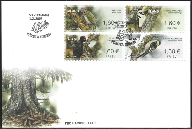 FDC Åland 2019 Tikkoja FRAMA  sarja LaPe ATM Å 31