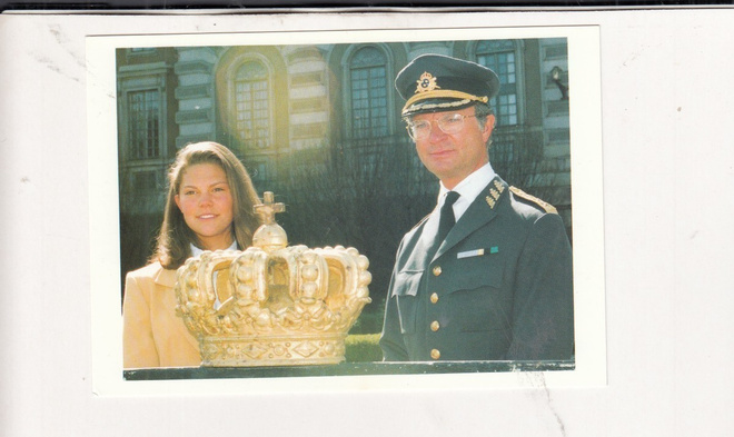 Konung Carl XVI Gustaf och Prissessan Victoria  b161