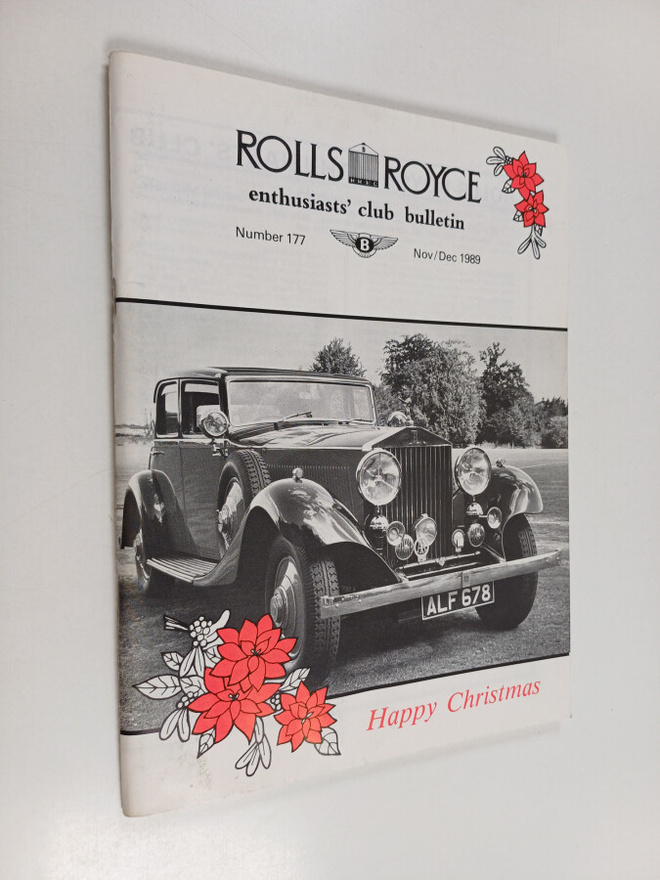 Rolls-Royce enthusiasts' club bulletin : Nov/Dec 1989