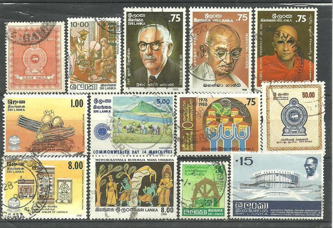 SRI LANKA Ceylon levyllinen merkkejä o