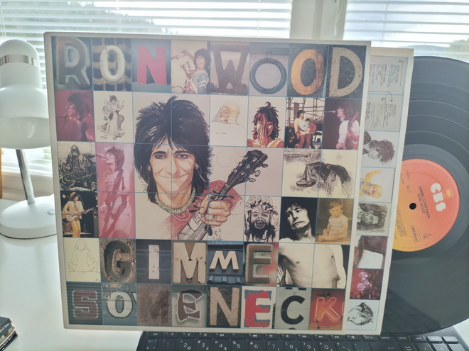 RON WOOD, Gimme some neck, LP HOL -79 HIENO KUNTO !!