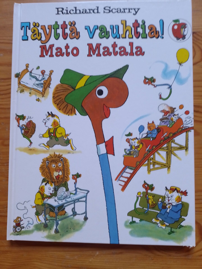 Richard Scarry Täyttä vauhtia Mato Matala