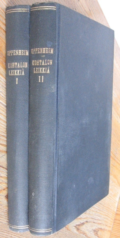 E. Phillips Oppenheim: Kohtalon leikki I-II. Ahjo 1919.