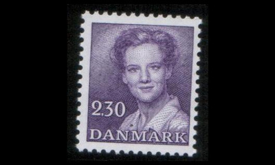Tanska 760 ** MargretheI 2,30 kr violetti (1982)