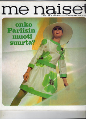 Me Naiset n:o 9 1968 Kirsi Wallasvaara. Osmo Eteläniemi.