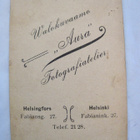 VANHA CDV Visiitti Valokuva Nainen UPEA Asu Hattu 1900-l - pikkukuva 2