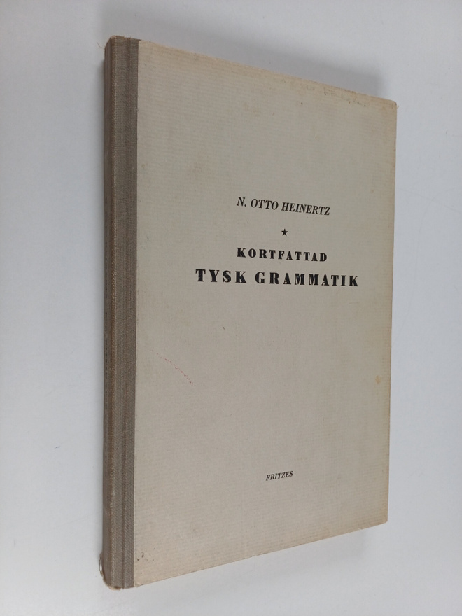 Uno Lindelöf : Kortfattad tysk grammatik