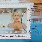 Heidi Pakarinen omakuvamerkki ja -kortti+signeeraus 2015 - pikkukuva 2