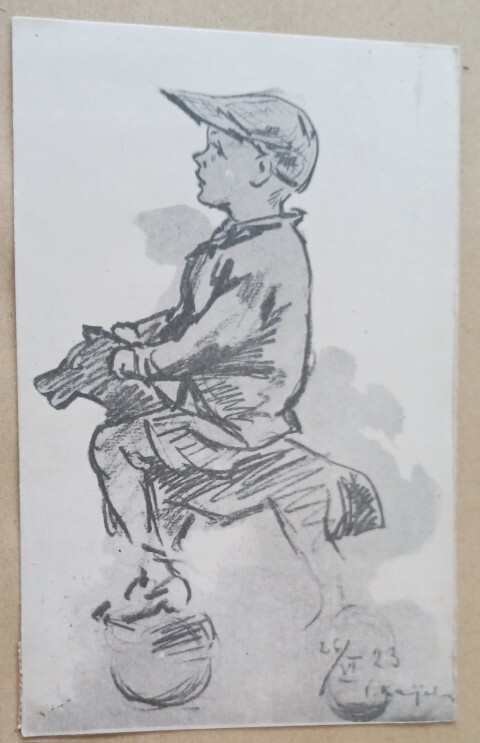 I. Kaijala: Poika ja polkuhevonen, p. 1925 + nroleima