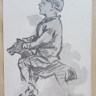I. Kaijala: Poika ja polkuhevonen, p. 1925 + nroleima - pikkukuva 1