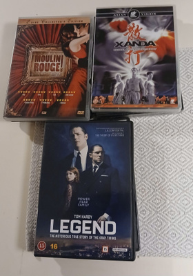 Dvd-elokuvia 3e / kpl