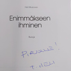 Heli Mustonen : Enimmäkseen ihminen : runoja (signeerattu... - pikkukuva 3