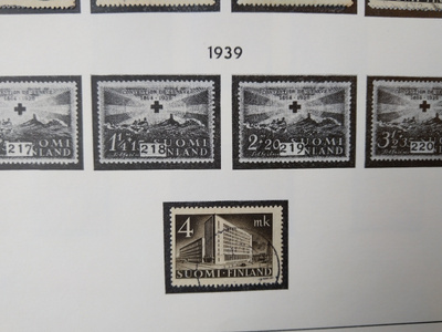 Suomi 1939 4 mk Helsingin postitalo postimerkki