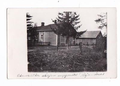 Valokuva Postikortti Nurmijärvi Rajamäki Osuusliike 1920-l
