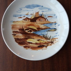 Arabia, käsinmaalattu seinälautanen, halk. n.20 cm, 60 luku - pikkukuva 1