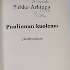 Pirkko Arhippa : Puulinnun kuolema : jännitysromaani (sig... - pikkukuva 3