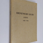 Marjatta (toim.) Seppälä : Defensor legis index 1920-1960 - pikkukuva 1