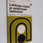 Leo Erme : Lakikirjan käyttö ja asiakirjojen laatiminen - pikkukuva 1