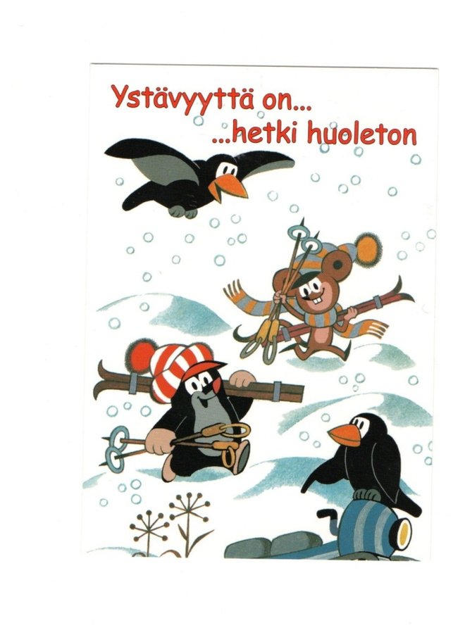 °"MYYRÄ...YSTÄVYYTTÄ ON...°" -KORTTI /ZDENEK MILER