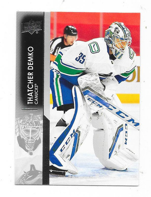 2021-22 Upper Deck #173 Thatcher Demko , Vancouver Canucks