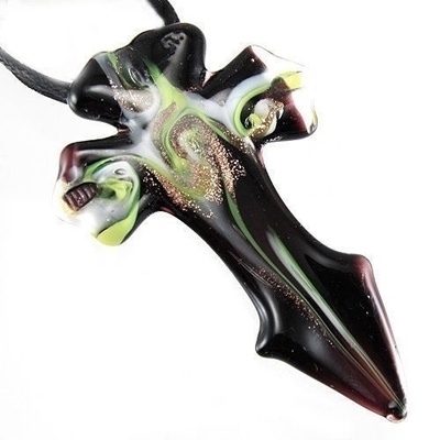 1115 .. Murano Lampwork Art Glass Taidelasi .. Kaulakoru