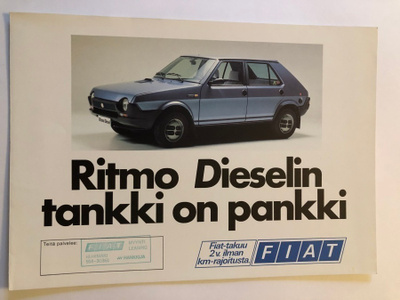 Myyntiesite - Fiat Ritmo Diesel - 1981