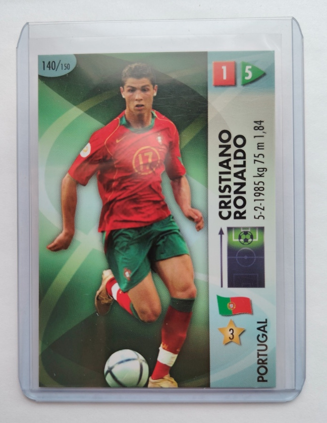 Panini World Cup 2006 Goaaal #140 Cristiano Ronaldo Rookie